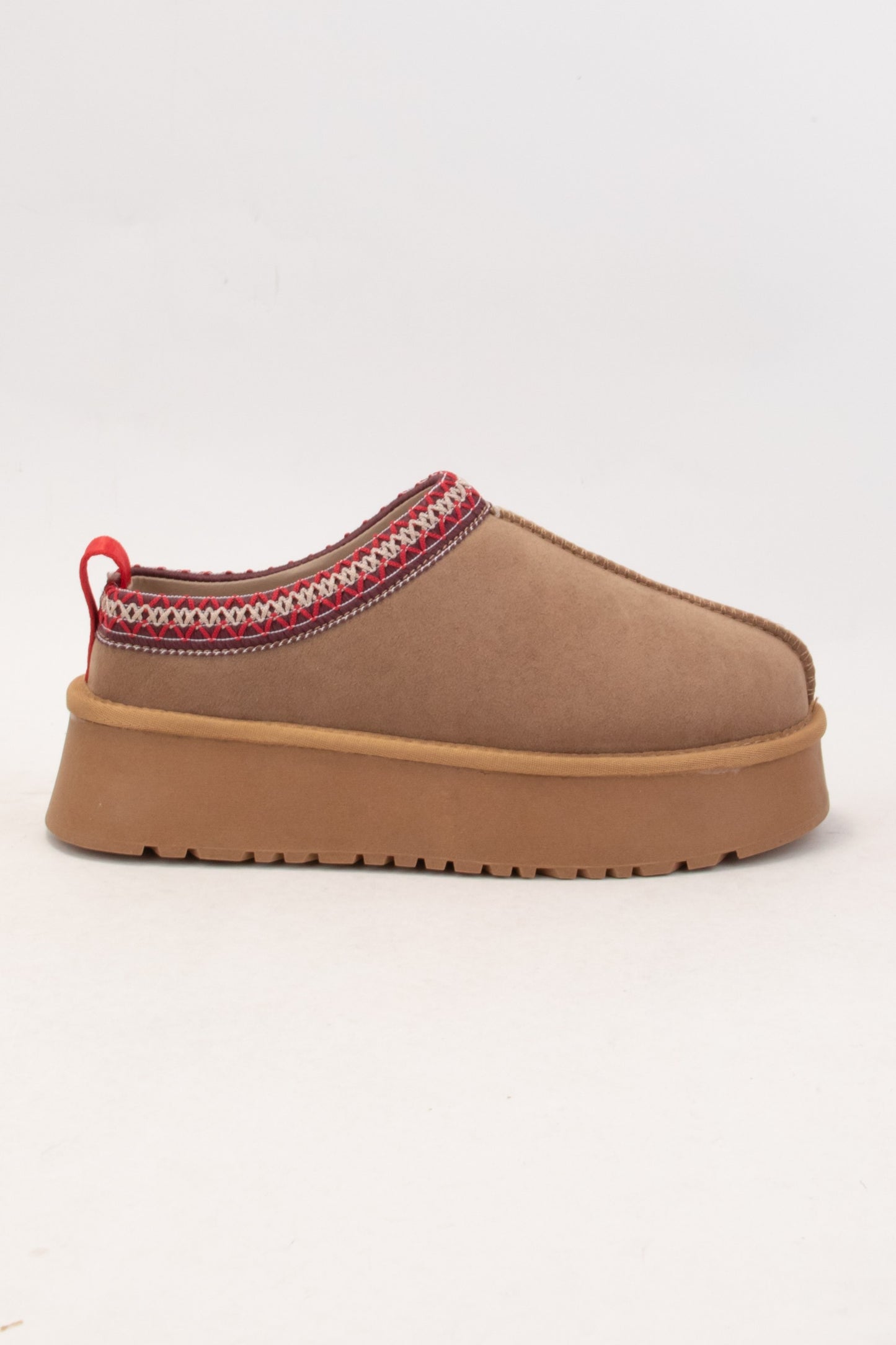 Tessa Platform Slippers Camel