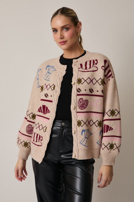 Caffeine Queen Cardigan
