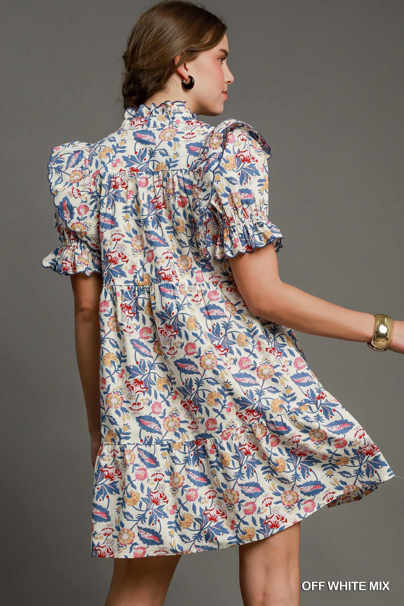 The Perfect Summer Floral Dress Cream