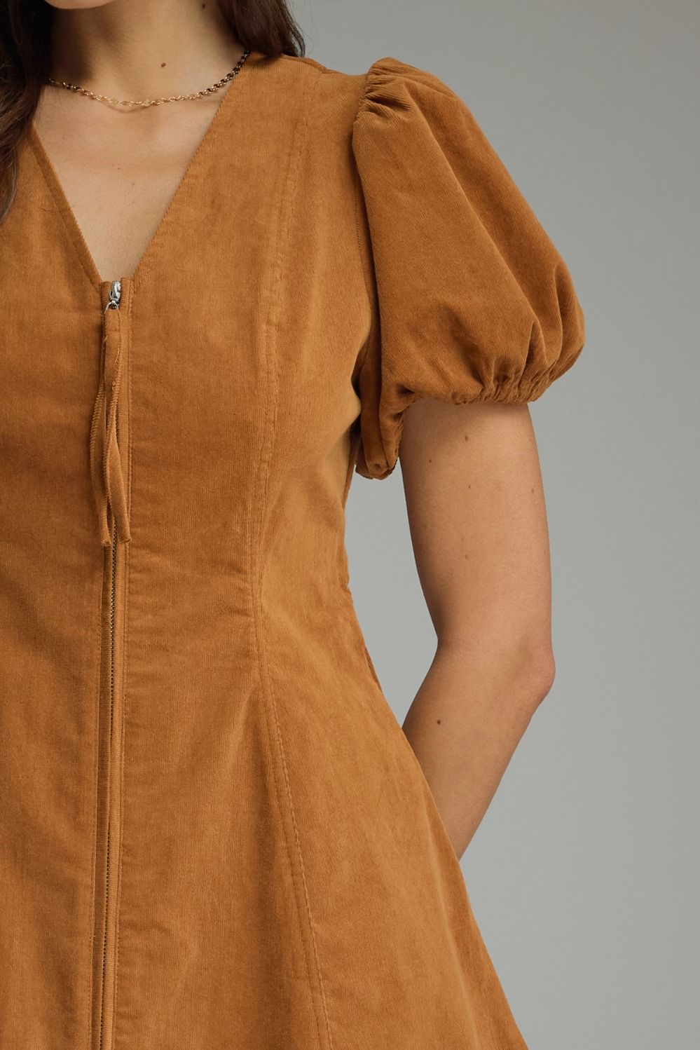 The Camel Corduroy Dress