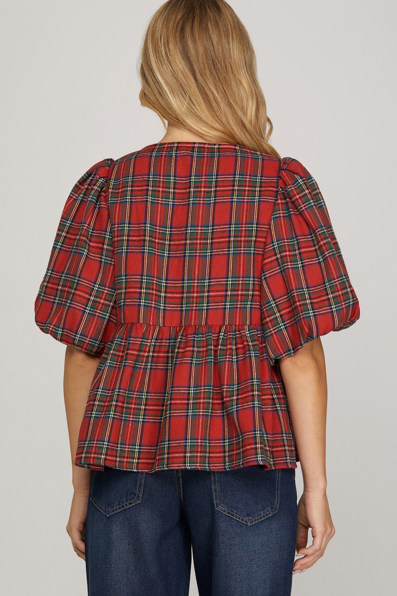 Puff Sleeve Holiday Top