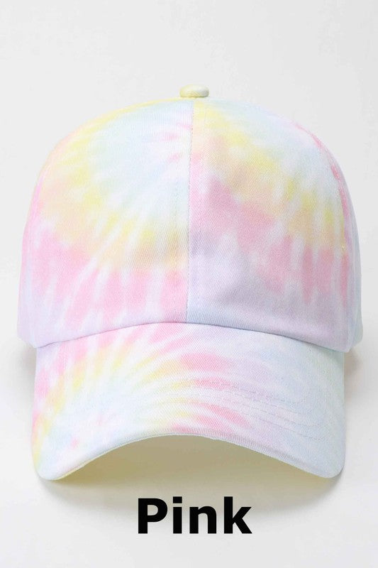 Tie Dye Hat Pink