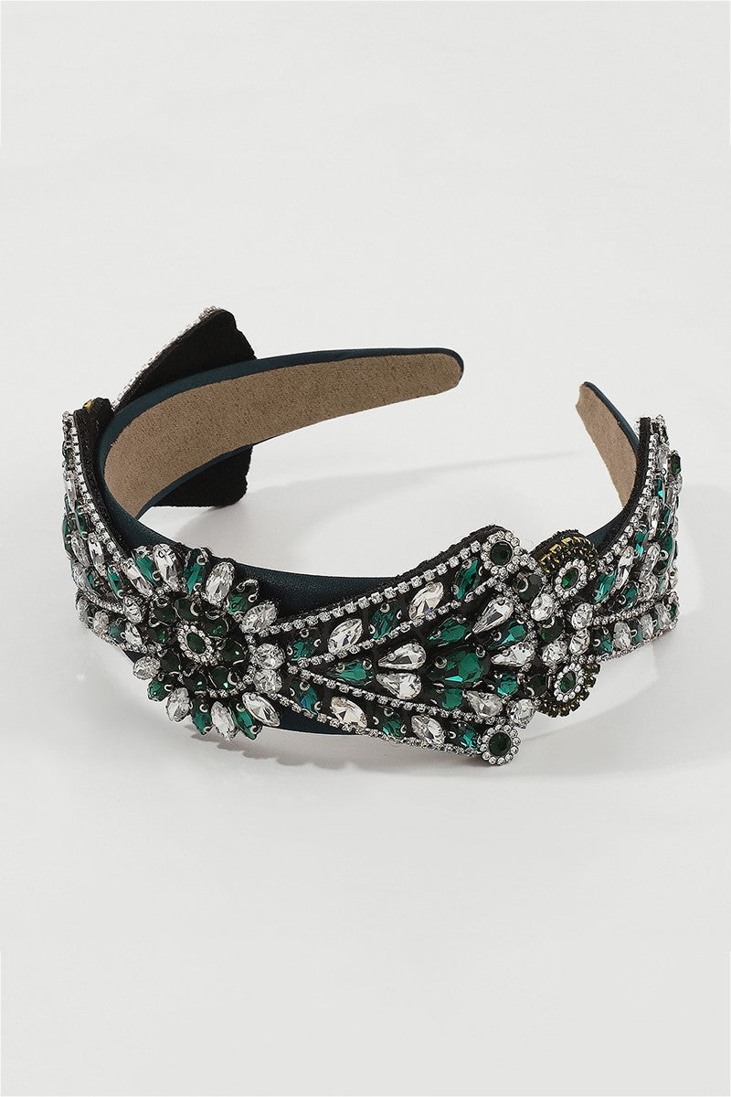 Exquisite Rhinestone Bow Headband