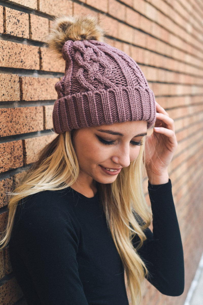 Mauve Beanie