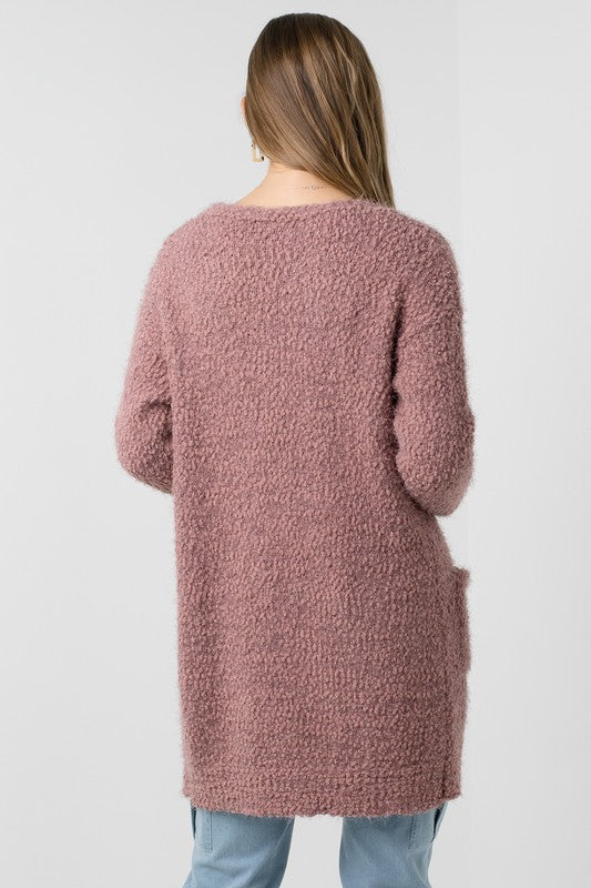 Doll In The Fall Cardigan Mauve