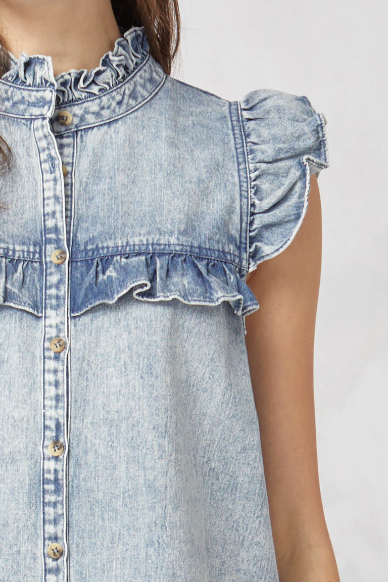 The Summer Top Dark Denim