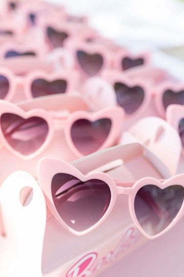 Hearteyes Sunglasses Matte Pink