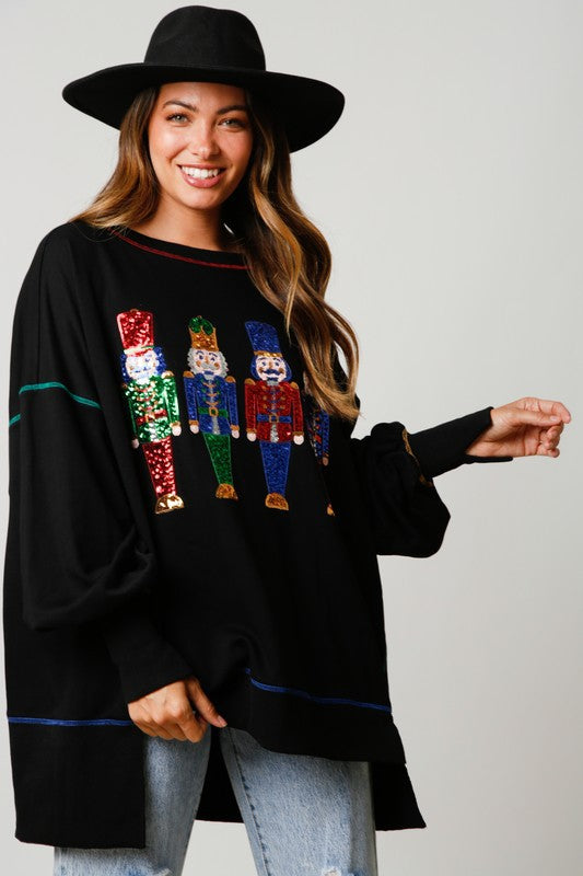 Sequin Nutcracker Sweatshirt