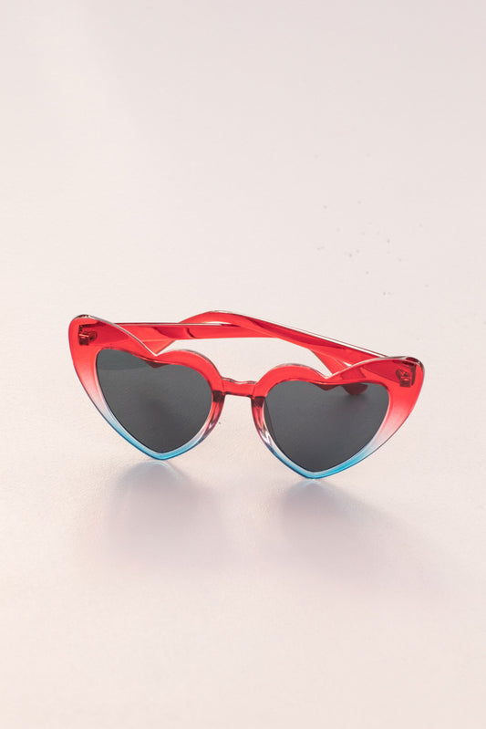 Red, White, and Blue Heart Sunglasses