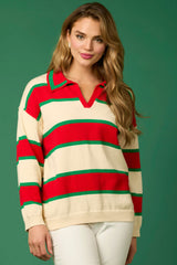 Christmas Stripe Top