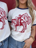 Cowboy Ringer Tee