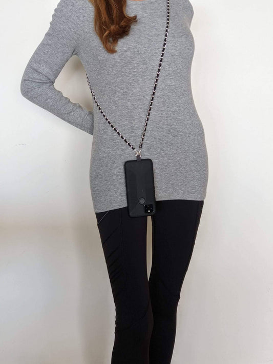 Crossbody Phone Chain Silver