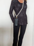 Crossbody Phone Chain White Tortoise