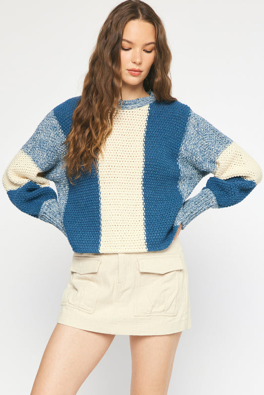 Blue Knit Sweater