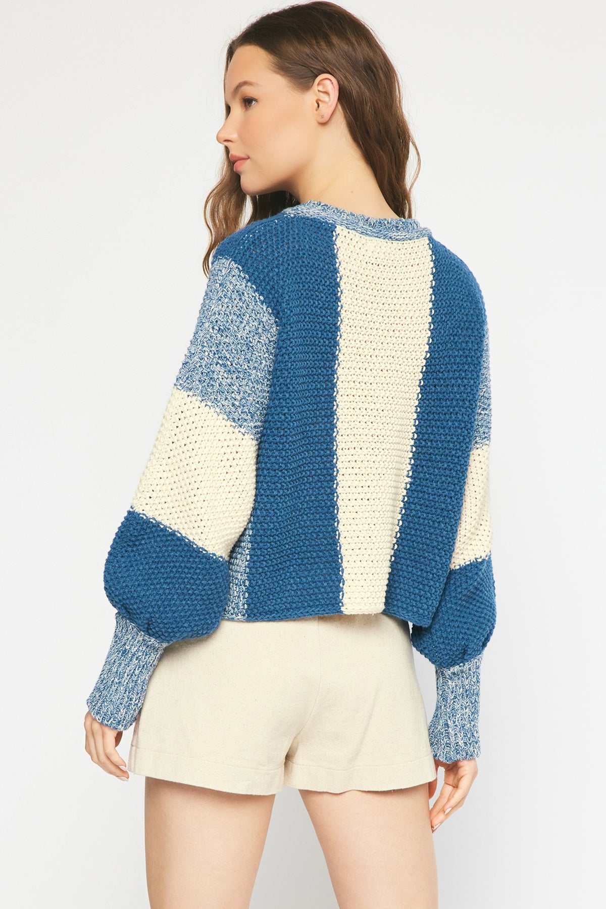 Blue Knit Sweater