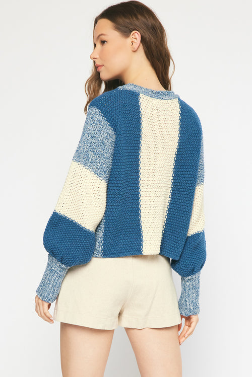 Blue Knit Sweater