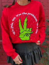 It's Me, I'm the problem Christmas Sweatshirt Red