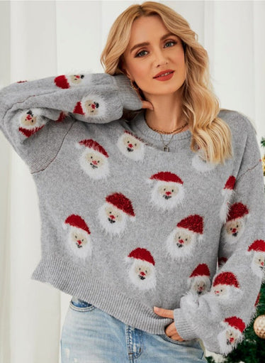 Santa Claus Sweater Grey