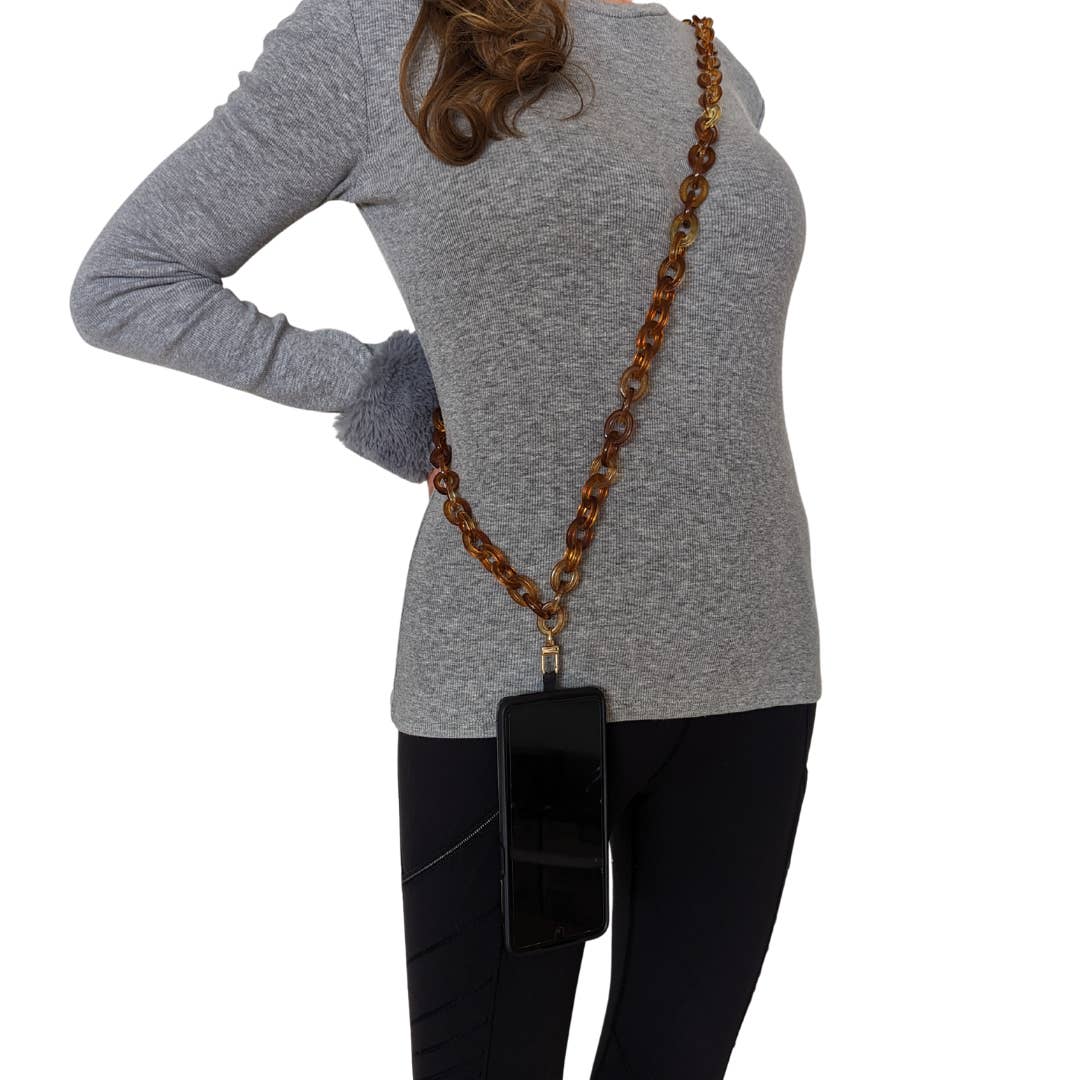 Crossbody Phone Chain Tortoise