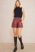 Rebel Shorts Burgundy