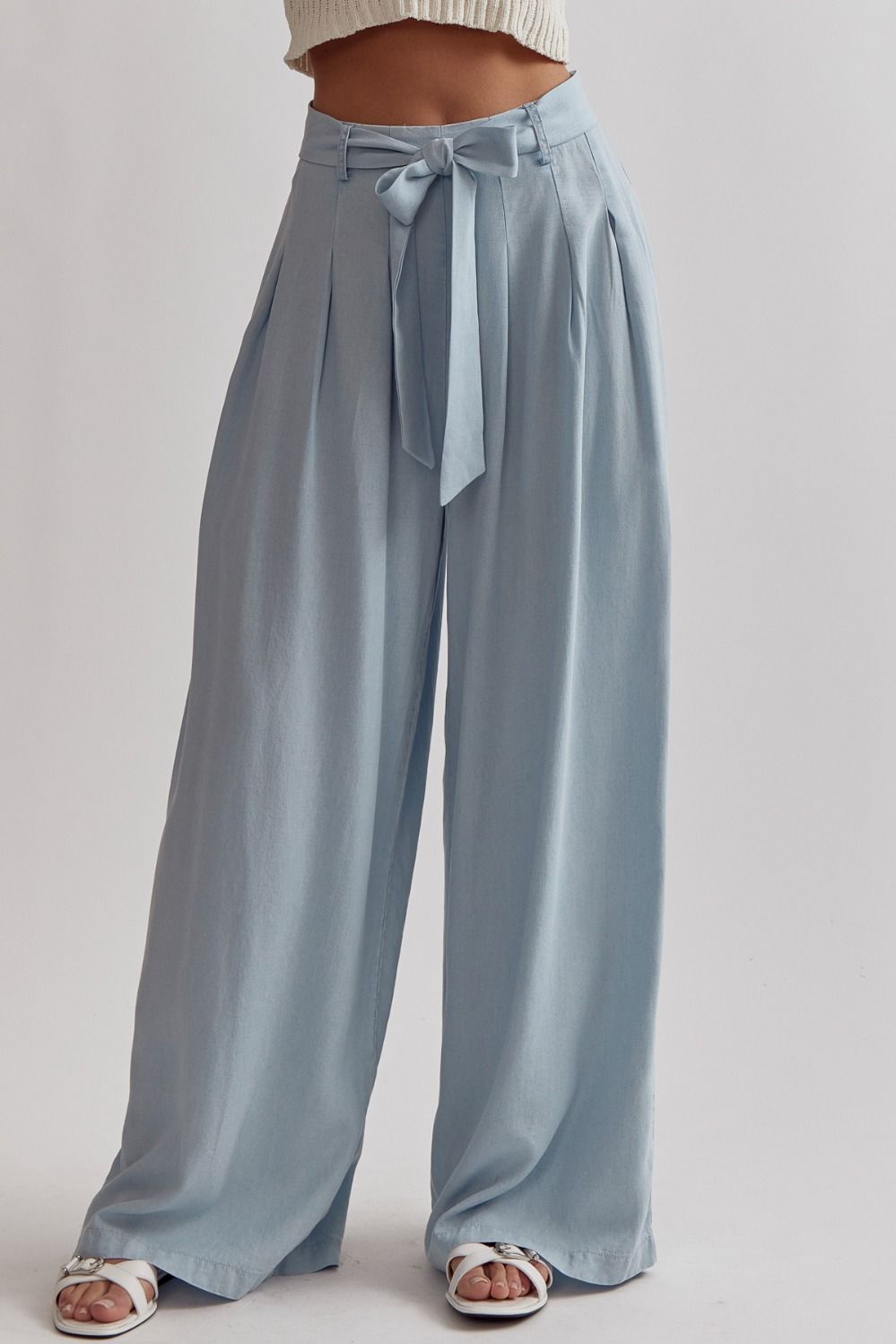 Nonchalant Wide Leg Pants Blue