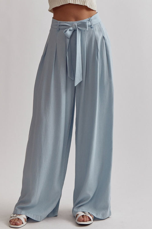 Nonchalant Wide Leg Pants Blue