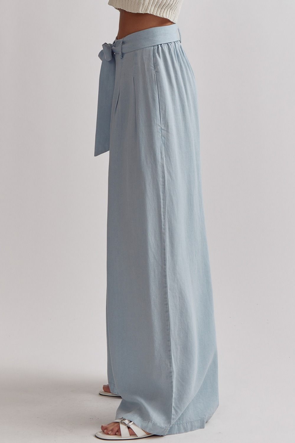 Nonchalant Wide Leg Pants Blue