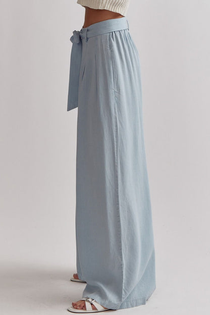 Nonchalant Wide Leg Pants Blue