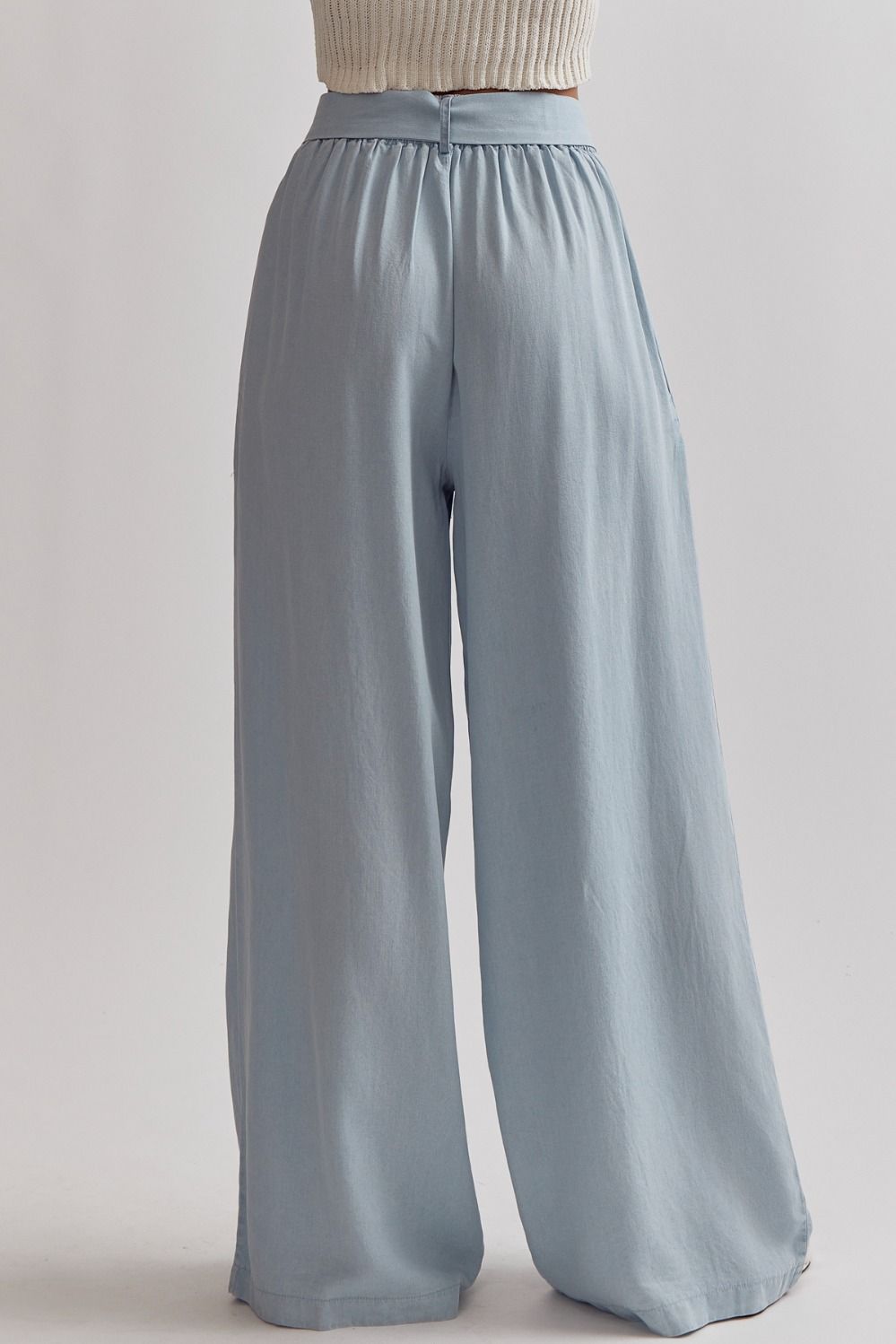 Nonchalant Wide Leg Pants Blue
