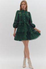 The Eliza Dress Hunter Green