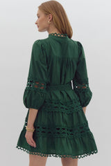 The Eliza Dress Hunter Green