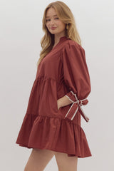 The Agatha Dress Chestnut