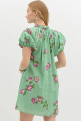 Ansley Floral Dress Green