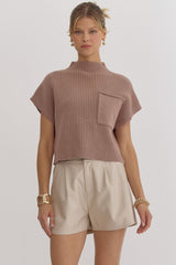 Mock Neck Sweater Mocha