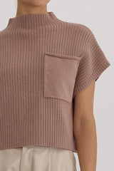 Mock Neck Sweater Mocha