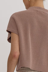 Mock Neck Sweater Mocha