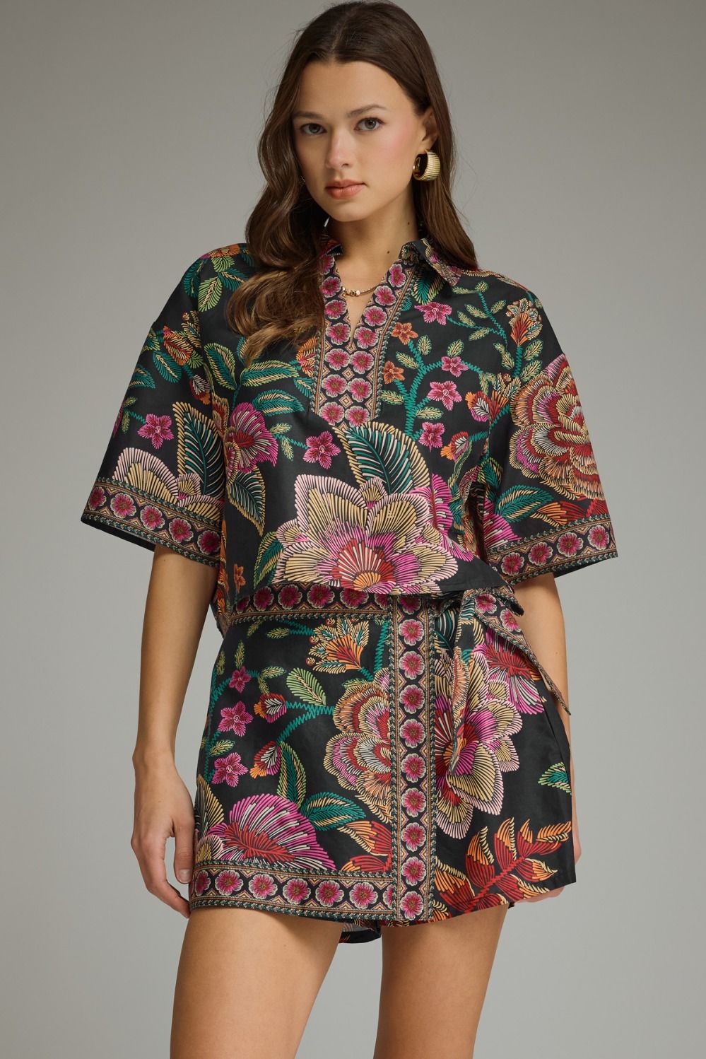 Autumn Floral Set Black