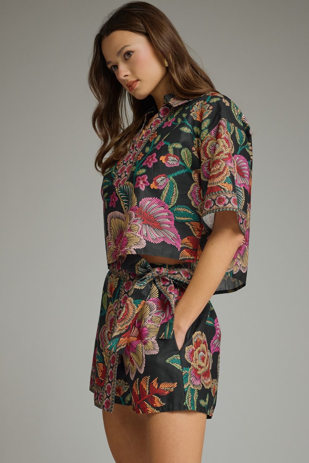 Autumn Floral Set Black