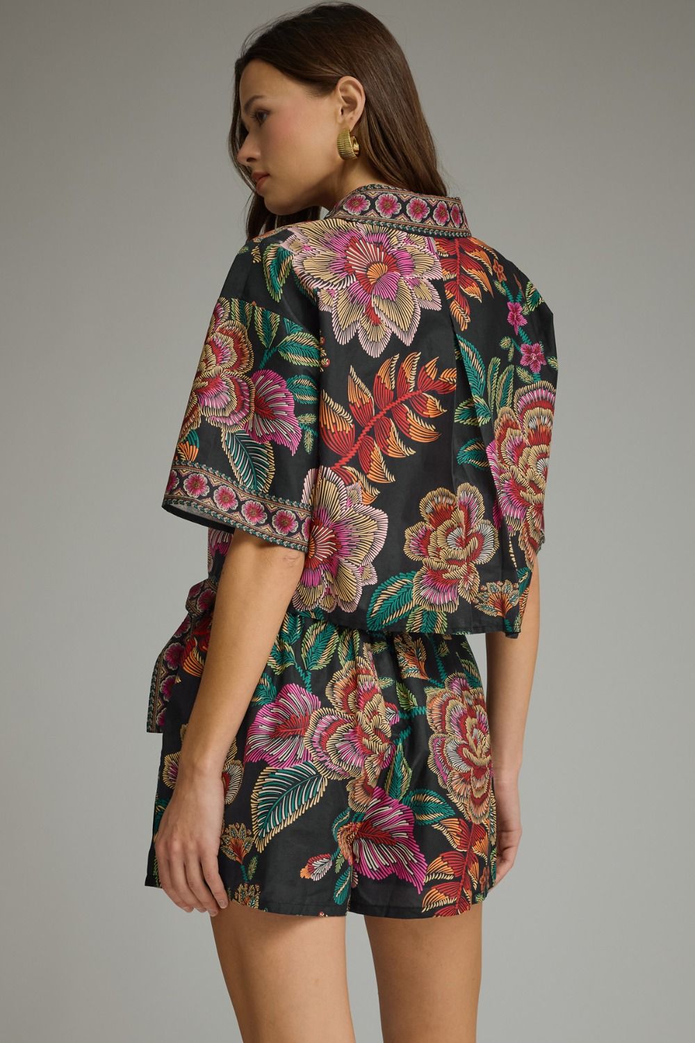 Autumn Floral Set Black
