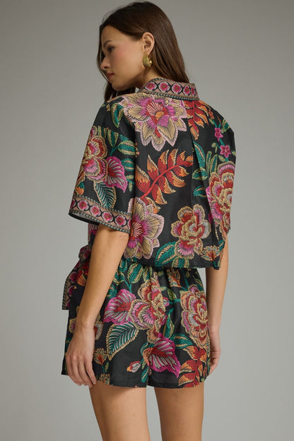 Autumn Floral Set Black