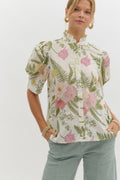 Botanical Gardens Cream Top