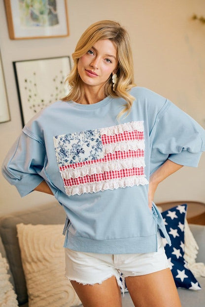 Flag Patchwork Pullover