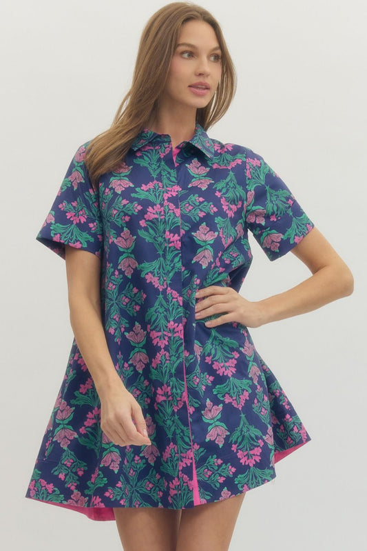The Ellie Floral Mini Dress