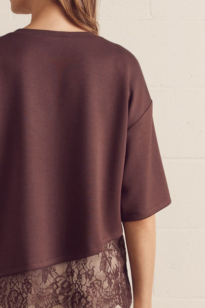 Espresso Lace Top