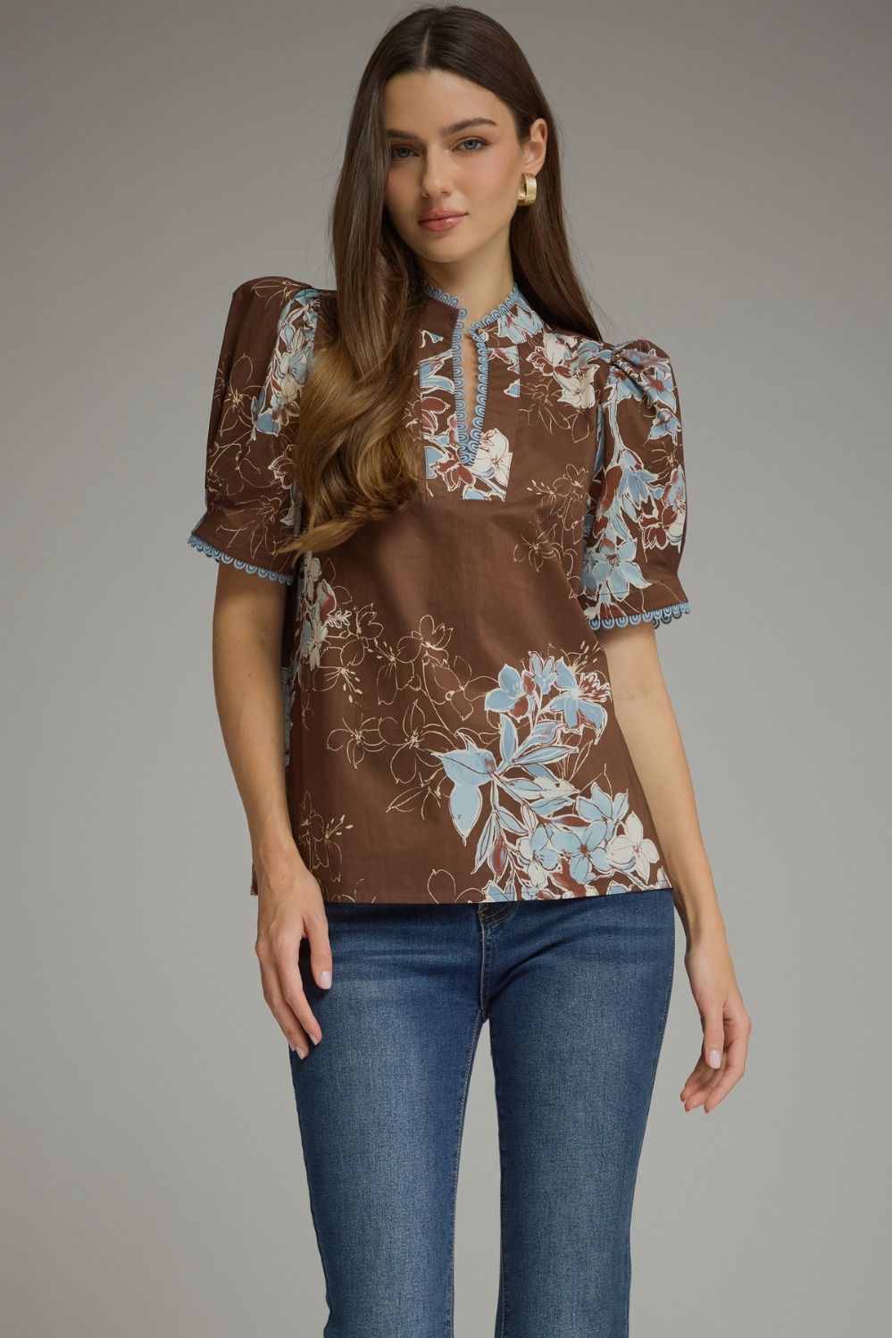 The Chocolate Floral Top