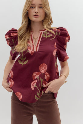 Fine Like Wine Flower Top