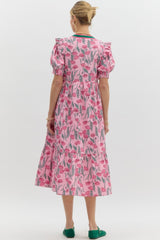 Lilah Floral Pink Dress
