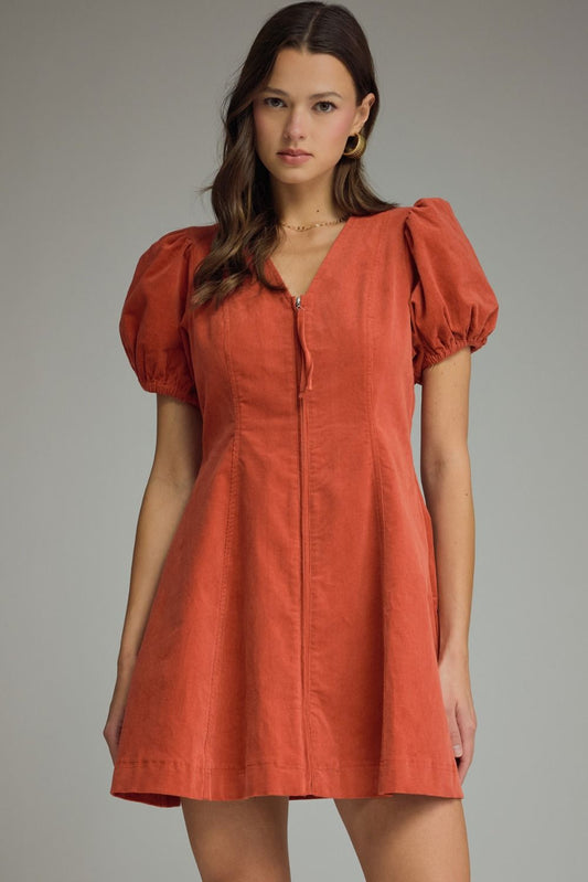 The Brick Corduroy Dress