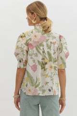 Botanical Gardens Cream Top