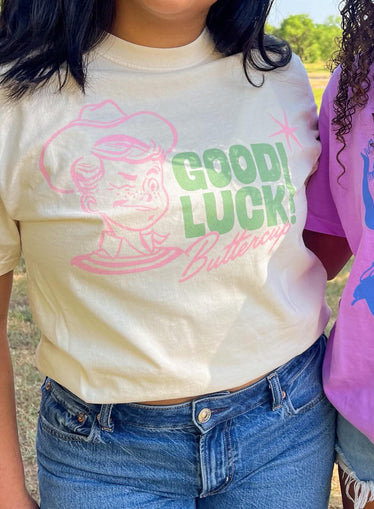 Buckle Up Buttercup Tee Butter Yellow